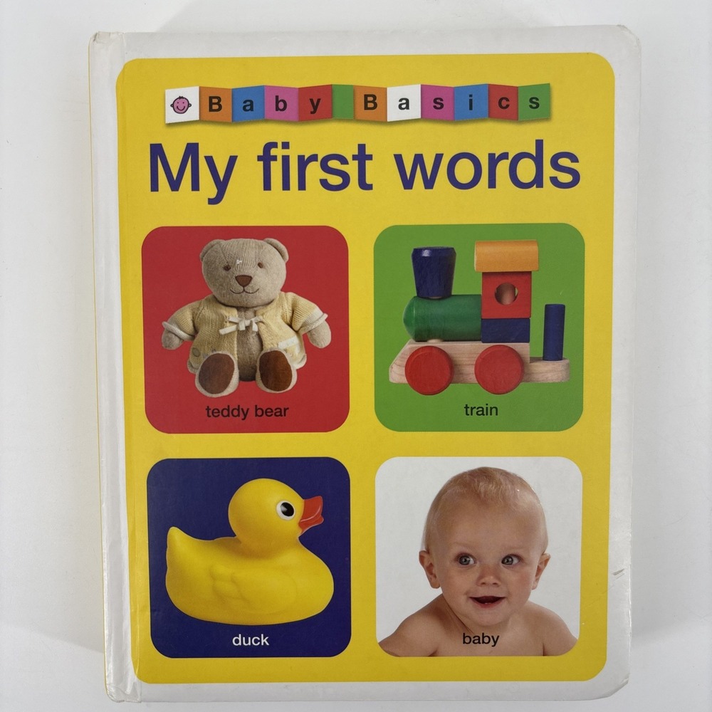 Baby Basics: My First Words by Roger Priddy (2013, Board Book) Rare